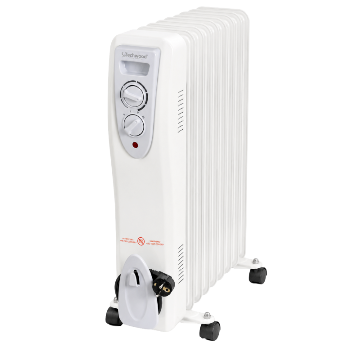 Radiateur Bain d'Huile Techwood 2000W - 9 Éléments