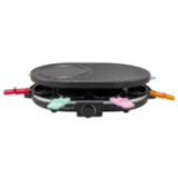 Appareil à raclette 8 poêlons grill crêpière Techwood