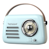 Radio FM Vintage & Enceinte Bluetooth - Techwood