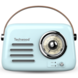 Radio FM Vintage & Enceinte Bluetooth - Techwood