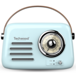 Radio FM Vintage & Enceinte Bluetooth - Techwood