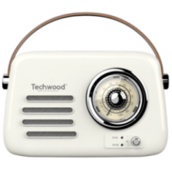 Radio FM Vintage & Enceinte Bluetooth - Techwood