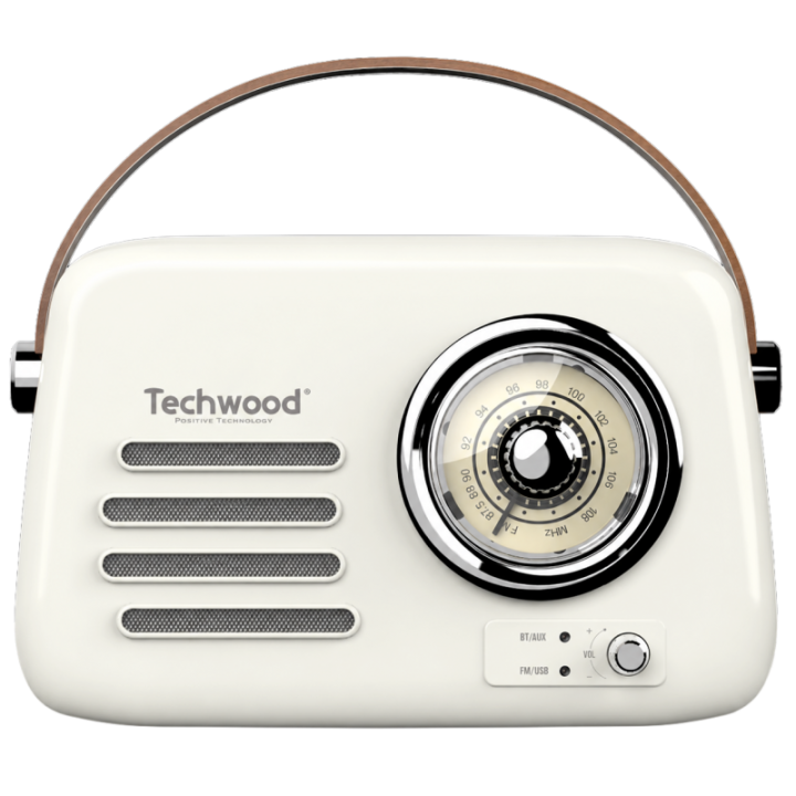 Radio FM Vintage & Enceinte Bluetooth - Techwood