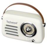 Radio FM Vintage & Enceinte Bluetooth - Techwood