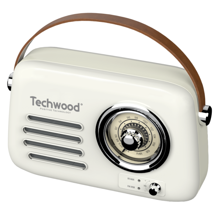 Radio FM Vintage & Enceinte Bluetooth - Techwood
