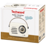Radio FM Vintage & Enceinte Bluetooth - Techwood