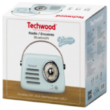 Radio FM Vintage & Enceinte Bluetooth - Techwood