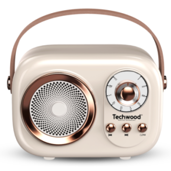 Radio / Enceinte - Bluetooth VINTAGE - Rose