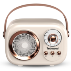 Radio FM Vintage & Enceinte Bluetooth - Techwood