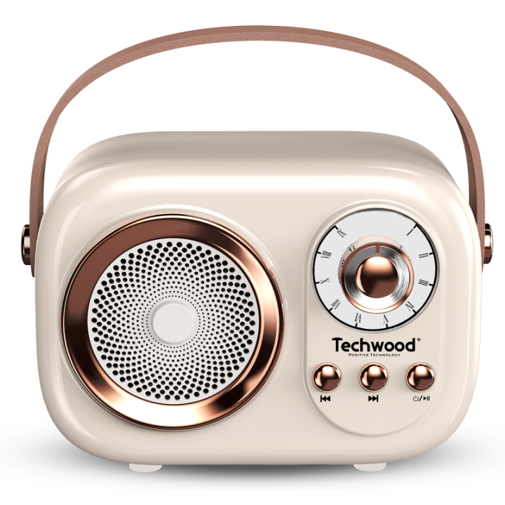 Radio FM Vintage & Enceinte Bluetooth - Techwood