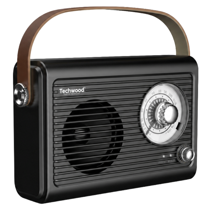 Radio FM Vintage & Enceinte Bluetooth - Techwood