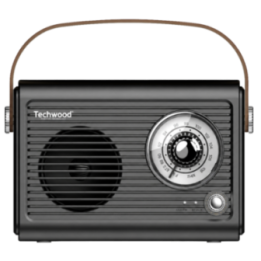 Radio FM Vintage & Enceinte Bluetooth - Techwood
