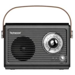 Radio FM Vintage & Enceinte Bluetooth - Techwood