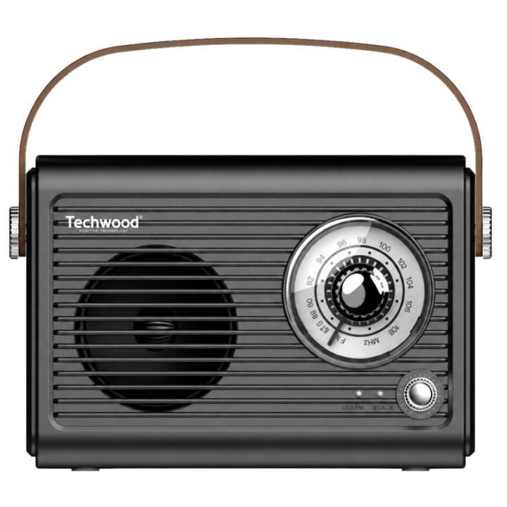 Radio FM Vintage & Enceinte Bluetooth - Techwood