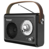 Radio FM Vintage & Enceinte Bluetooth - Techwood