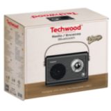 Radio FM Vintage & Enceinte Bluetooth - Techwood