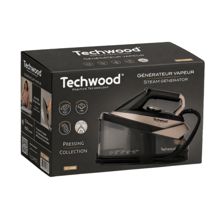 Centrale Vapeur Puissante 5,5 Bars - 2400W - Techwood