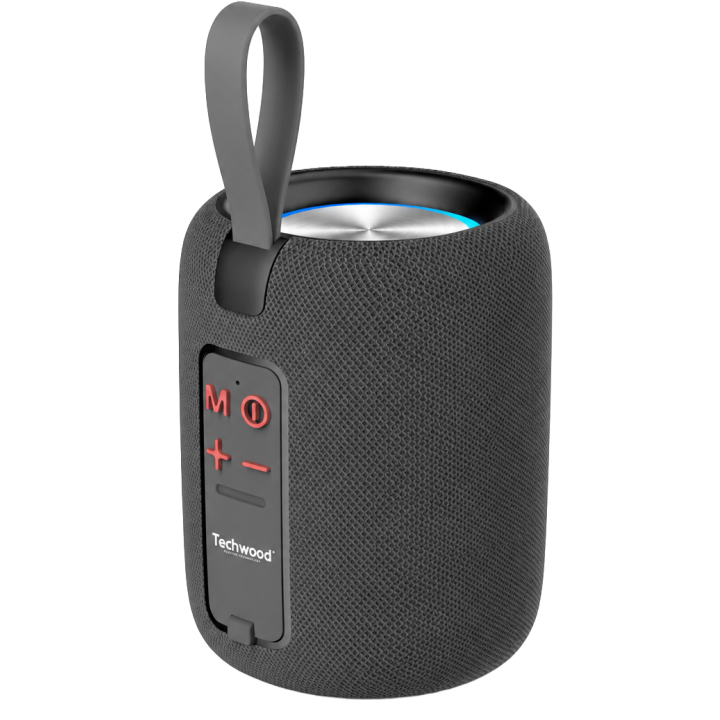 Enceinte Bluetooth Portable Techwood 8W - Radio FM & LED