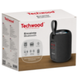 Enceinte Bluetooth Portable Techwood 8W - Radio FM & LED