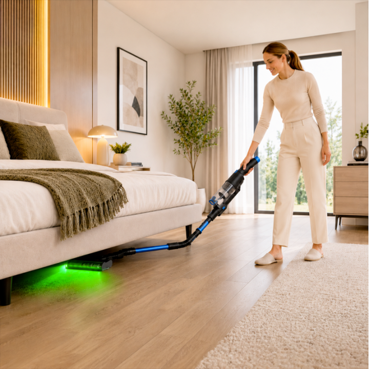 Aspirateur Balai Sans Fil Moteur BLDC 2-en-1 | Tube Articulé