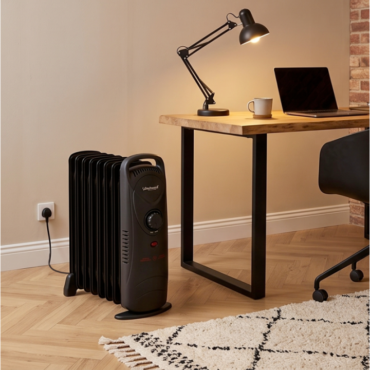 Radiateur Bain d'Huile Techwood 1000W - 9 Éléments
