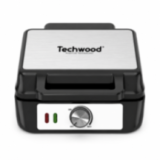 Gaufrier Techwood 1500W Inox | Température Réglable