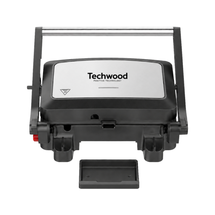 Grill Viande et Panini Techwood 1000W | Ouverture 180°