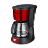 Cafetière Programmable Rouge 12 Tasses - Puissance 1000W