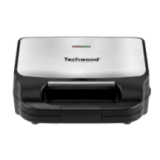 Appareil 3-en-1 Techwood Inox : Gaufrier, Croque et Grill