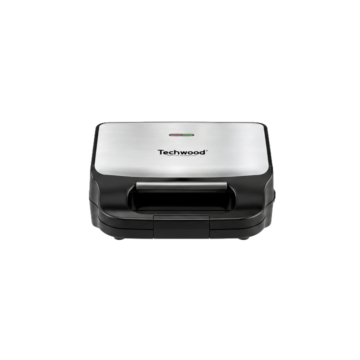 Appareil 3-en-1 Techwood Inox : Gaufrier, Croque et Grill