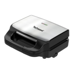 Appareil 3-en-1 Techwood Inox : Gaufrier, Croque et Grill