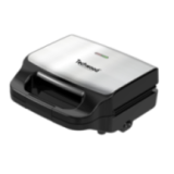 Appareil 3-en-1 Techwood Inox : Gaufrier, Croque et Grill