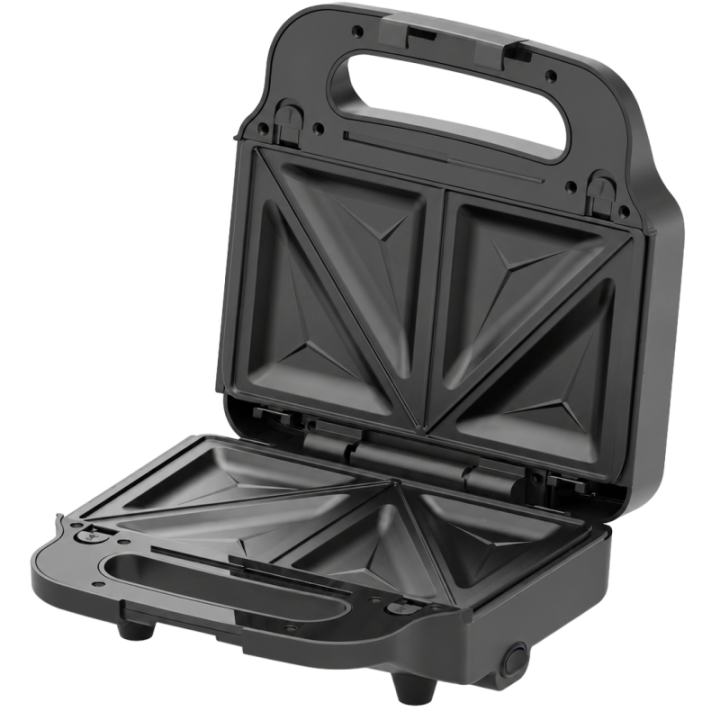 Appareil 3-en-1 Techwood Inox : Gaufrier, Croque et Grill