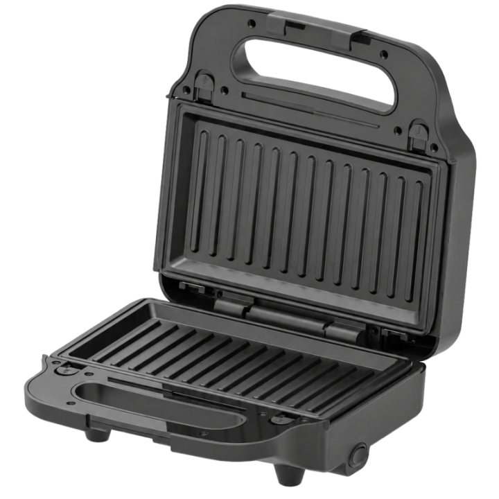 Appareil 3-en-1 Techwood Inox : Gaufrier, Croque et Grill