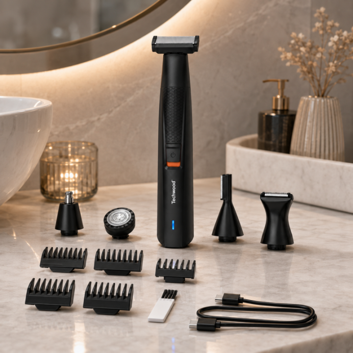 Tondeuse Barbe Techwood | Compacte & Rechargeable USB-C
