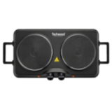 Plaque Électrique 2 Feux Techwood 2500W | Réchaud Compact