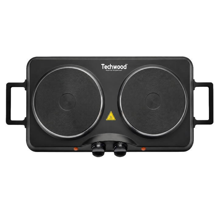Plaque Électrique 2 Feux Techwood 2500W | Réchaud Compact