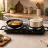 Plaque Électrique 2 Feux Techwood 2500W | Réchaud Compact