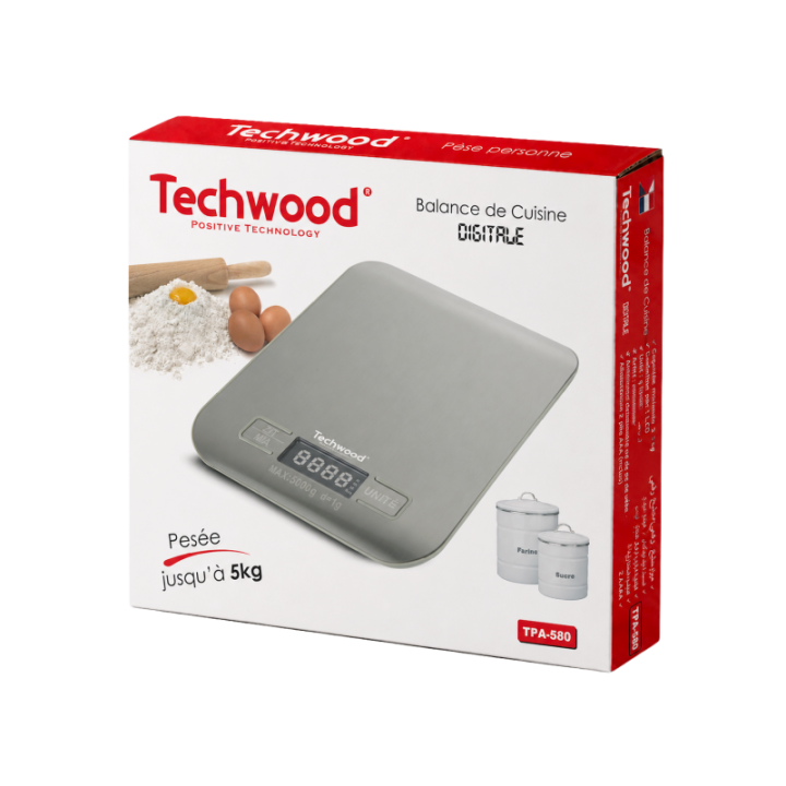 Balance de Cuisine Techwood 5kg | Pèse-Aliment 1g