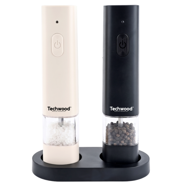 Set Moulin Électrique Sel & Poivre Techwood | USB-C