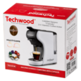 Machine à Café Multi-Capsules Techwood | 19 Bar - 1450W