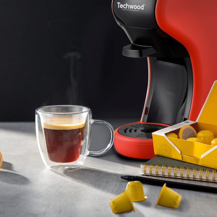 Machine à Café Multi-Capsules Techwood | 19 Bar - 1450W