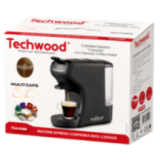 Machine à Café Multi-Capsules Techwood | 19 Bar - 1450W