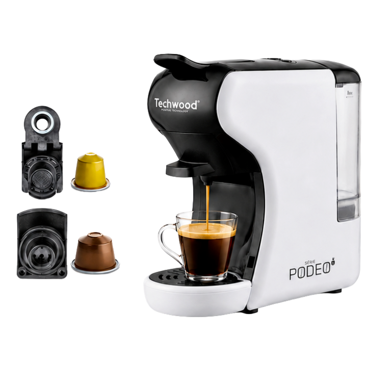 Machine à Café Multi-Capsules Techwood | 19 Bar - 1450W