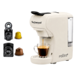 Machine à Café Multi-Capsules Techwood | 19 Bar - 1450W