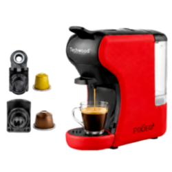 Machine à Café Multi-Capsules Techwood | 19 Bar - 1450W