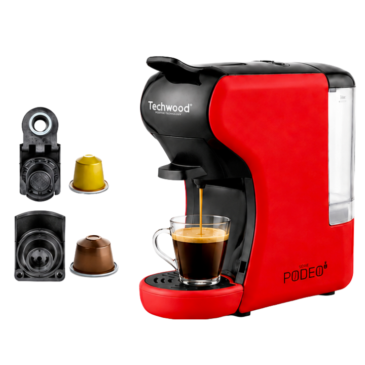 Machine à Café Multi-Capsules Techwood | 19 Bar - 1450W
