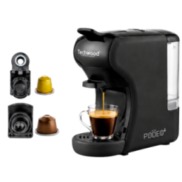Machine à Café Multi-Capsules Techwood | 19 Bar - 1450W