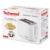 Grille-Pain Techwood 2 Fentes 700W | Contrôle de Brunissage & Tiroir Ramasse-Miettes
