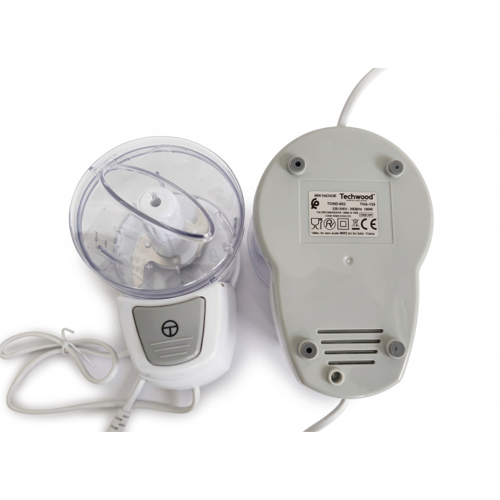 Mini-hachoir 150W compact – Lames inox & bouton poussoir